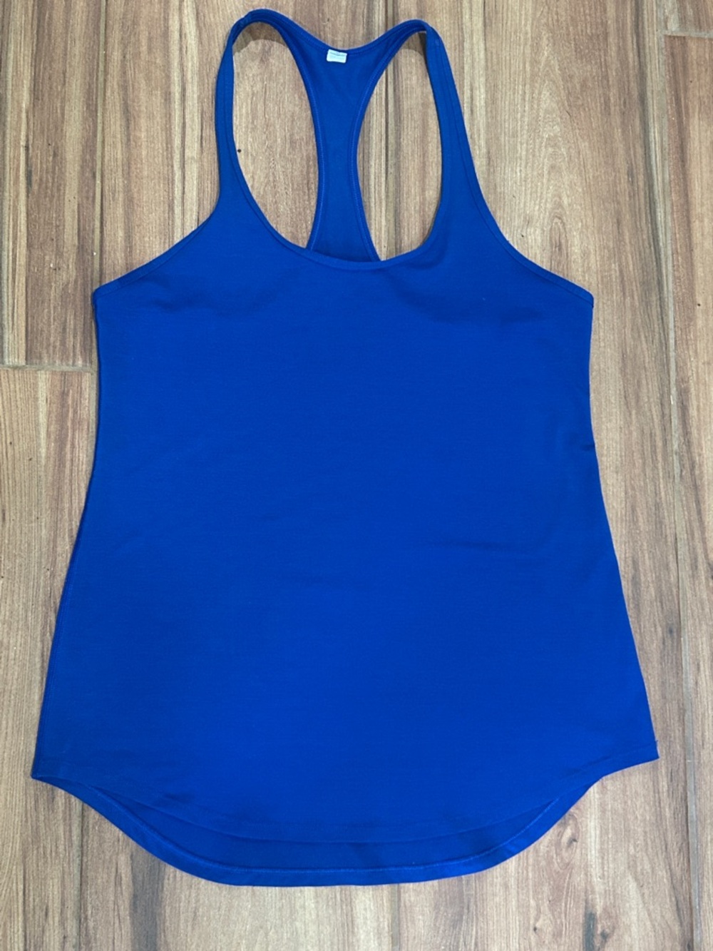 Lululemon Cool Racerback Tank Blue Size 6 Fitted Athletic Yoga Top